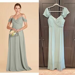 Birdy Grey Blue Green Teal Mint Formal Gown Dress Women’s Sz Medium 8 / 10